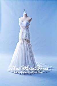 212W03 Princess Mermaid Wedding Dress Designer Malaysia