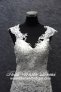 Silver - wedding gown S1405W004 CS Lace sleeves strapless Duchesses Mermaid Trumpet