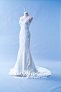 408W04 LL Illusioned neckline Strapless Trumpet Wedding Dress Designer Malaysia