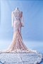408W10 LL Long Sleeves Peach back lace Wedding Dress Designer Malaysia