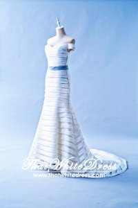 401W013 HH Off shoulder Tiered Wedding Dress Designer Malaysia