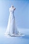 601W06 QD Straight Tube A line Long Lace Train Wedding Dress Designer Malaysia