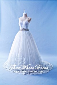 503W02 IS One Shoulder Lace Princess Wedding Dress Designer Malaysia