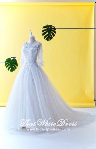 408W14 MM Princess Long Sleeves Wedding Dresss Malaysia Baju Pengantin KL