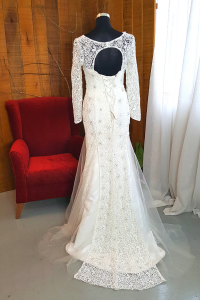 51 Long sleeves bateau boat neck Lace French floral guipure Lace Trumpet Mermaid Church ROM Wedding Dress Rental Gaun Baju Pengantin Muslimah Kahwin Nikah Sanding Malaysia Kuala Lumpur Petaling Jaya