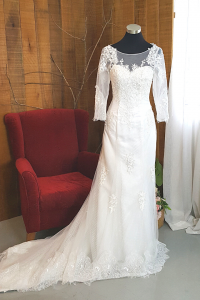 47 Long sleeves bateau boat neck Lace French floral Lace Trumpet Church ROM Wedding Dress Rental Gaun Baju Pengantin Muslimah Kahwin Nikah Sanding Malaysia Kuala Lumpur Petaling Jaya