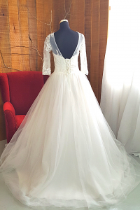 21 Long sleeves illusion Neck Full Lace Soft Tulle Princess Wedding Dress Rental Gaun Baju Pengantin Muslimah Kahwin Nikah Sanding Malaysia Kuala Lumpur Petaling Jaya