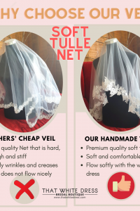 6 TWD Premium Bride Wedding Veil Plain Soft Tulle Veil Short Finger Tip/Veil Tudung Pengantin Nikah Sanding High Quality