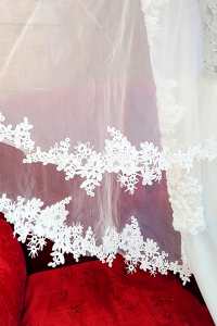 54 VTa010 Premium Bride Wedding Veil Plain Soft Tulle Veil Long Short FingerTip Full French Lace /Veil Tudung Pengantin Nikah Sanding High Quality