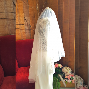 17 Premium Bride Wedding Veil Plain Soft Tulle Veil Short Finger Tip/Veil Tudung Pengantin Nikah Sanding Hair Accessories Malaysia