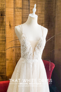 201RYW02 Olivia Champagne Spag Geometry A line c Bride Wedding Event Reception Dinner Dress rental Malaysia