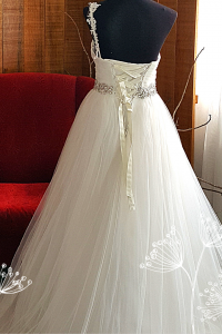 503W02 IS One Shoulder Lace Princess b