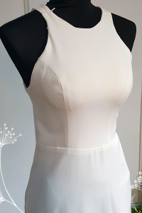 903YZW01 Emmie Halter Plain Crepe trumpet c