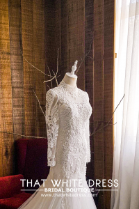 910LLW07 Darla LS baroque trumpet d Bridal Gown Signature Designer Custom make rental Kuala Lumpur