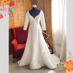 2012BY09WL02 Plus Catelina Plus Strap Mikado Silk A line a Plus size Bride Pengantin besar sewa Kuala Lumpur