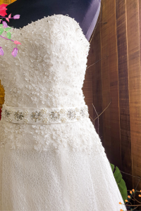 405WL01LL Plus Size Sweet Heart A line Belt e Plus Size Bridal Gown Custom Make Malaysia