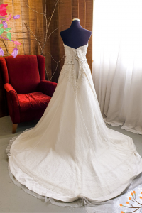 405WL01LL Plus Size Sweet Heart A line Belt i Plus Size wedding gown malaysia