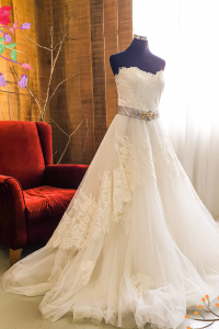 605XJWL01 XJ Plus Sweet Heart A Line Lavender Belt c Plus Size Bride Malaysia Dress Rental