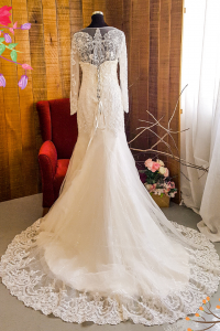 611LLWL01 LL Plus off shoulder trumpet Yahsodah b Plus Size Bridal Gown Custom Make Malaysia