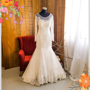 611LLWL01 LL Plus off shoulder trumpet Yahsodah a Plus Size Wedding Dress Malaysia, 