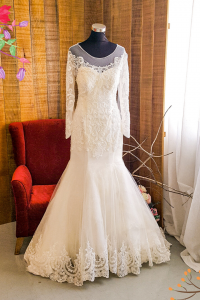 611LLWL01 LL Plus off shoulder trumpet Yahsodah a Plus Size Wedding Dress Malaysia, 