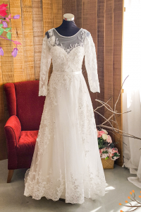 68XNWL02 XN Plus Cape Sleeves Trumpet a Plus Size wedding gown malayisa