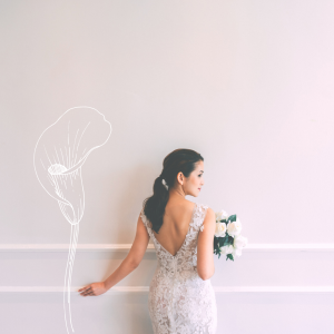 711LLW03 Mischa Boatneck illusion neckline in trumpet Alencon Chantilly lace 3 Sexy Wedding Gown Malaysia, Romantic wedding dress Malaysia, Garden wedding reception Malaysia, 