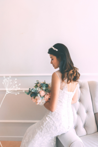 77LLW01 LL Amber Illusion Boat Neckline Trumpet cut 5