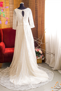 79LLWL01 LL Plus Gracia Long Sleeves Vintage Lace b Plus Size Wedding Dress Malaysia