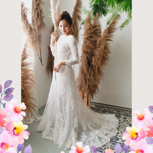 710LLW03 LL Melyssa illusion long sleeves boat neck wedding dress Alencon lace A line 7 Mermaid wedding dress,Baju Pengantin Designer Malaysia, Pengantin Muslimah Malaysia, Wedding Dress rental Kuala Lumpur, 