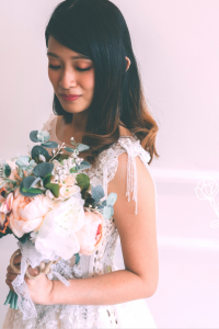 711XNW04 Belle Beige Sleeveless Illusion floral bodice A line 1 Sexy Wedding Gown Malaysia, Romantic wedding dress Malaysia, Garden wedding reception Malaysia, 