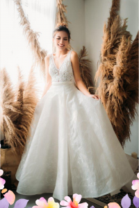 812BY02W03 Maryssa  Strap V neck illusion bodice satin sheath 7 Church Bride Malaysia, Bride Engagement Dress Rental Malaysia, Bridal Dress Rental Malay Kuala Lumpur Rental, ROM wedding dress rental Malaysia, 