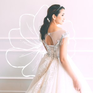 Evening Dress 711XNE06 Champagne stripe sequin Princess 7 Princess Wedding Gown Malaysia, Bridal Dress Rental Malay Kuala Lumpur Rental, 