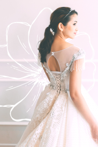 Evening Dress 711XNE06 Champagne stripe sequin Princess 7 Princess Wedding Gown Malaysia, Bridal Dress Rental Malay Kuala Lumpur Rental, 