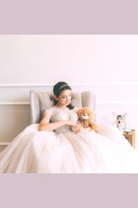 Evening Dress 711XNE06 Champagne stripe sequin Princess 2 Princess Wedding Gown Malaysia, Bridal Dress Rental Malay Kuala Lumpur Rental, 