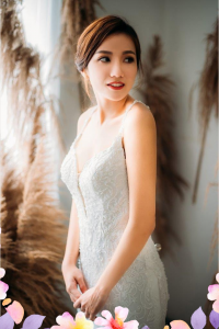 906LLW01 Chrisha Spaghetti Strap Baroque trumpet 2 Mermaid wedding dress,Baju Pengantin Designer Malaysia, Pengantin Muslimah Malaysia, Wedding Dress rental Kuala Lumpur, 