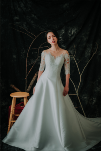 909BY05W04 Lara LS Duchess Satin A line 5