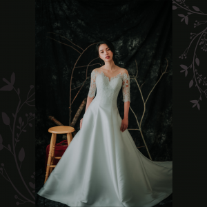 909BY05W04 Lara LS Duchess Satin A line 5