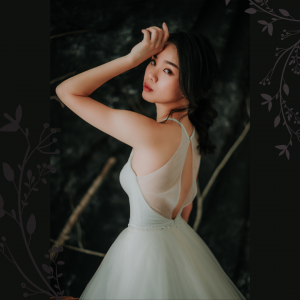 910BY05W01 Carrie Halter Neck Crepe trumpet  V neck 4 Sexy Wedding Gown Malaysia, Romantic wedding dress Malaysia, Garden wedding reception Malaysia, 