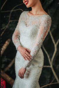 910LLW06 Carla LS boat neck trumpet Alencon 2 Mermaid wedding dress,Full lace wedding dress malaysia, Petite Wedding Gown rental Kuala Lumpur, Church Wedding Malaysia, 