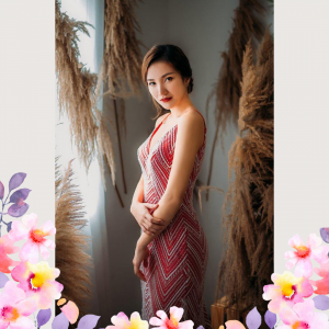 Evening Dress 906BY04E01 Jarina Red Spaghetti strap full sequin in white lace 2 Bride Wedding Event Reception Dinner Dress rental Malaysia