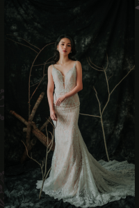 201RYW03 Sophia Skin Spag Baroque full lace trumpet 4 spaghetti strap, Mermaid wedding dress,Sexy Wedding Gown Malaysia, Romantic wedding dress Malaysia, Garden wedding reception Malaysia, ROM wedding gown Kuala Lumpur, 