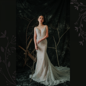 201RYW03 Sophia Skin Spag Baroque full lace trumpet 4 spaghetti strap, Mermaid wedding dress,Sexy Wedding Gown Malaysia, Romantic wedding dress Malaysia, Garden wedding reception Malaysia, ROM wedding gown Kuala Lumpur, 