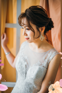 211BY10W02 Annabelle Long Sleeves Trumpet Floral lace b French Chantilly Lace bridal dress custom make malaysia, Full lace wedding dress malaysia, Simple wedding dress malaysia, ROM wedding gown Kuala Lumpur, 