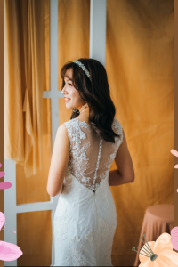 211BY10W04 Arabelle LS Trumpet Floral Guipure b Wedding Dress Rental Minimalist Malaysia, Full lace wedding dress malaysia, 