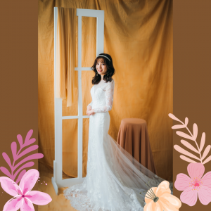 211BY10W04 Arabelle LS Trumpet Floral Guipure l Mermaid wedding dress,Church wedding dress long Sleeves Malaysia, Bridal Dress Rental Malay Kuala Lumpur Rental, Wedding Dress Rental Minimalist Malaysia, 