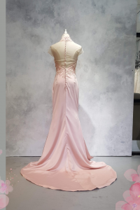 219EL01E02 Fay Cheongsam Pink 12 Oriental Cheong Sam Qi Pao rental Malaysia Kuala Lumpur Petaling Jaya