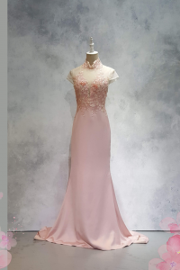 219EL01E02 Fay Cheongsam Pink 11 Oriental Cheong Sam Qi Pao rental Malaysia Kuala Lumpur Petaling Jaya