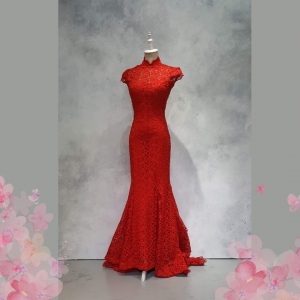 Evening Dress 503Ev04 IS Red Oriental Cheongsam 17 Oriental Qipao Malaysia rental