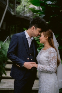 Pre-wedding photoshoot of Eleena Harris  Wedding Gown: @suci_thatwhitedress  Photo: @qahharphotography